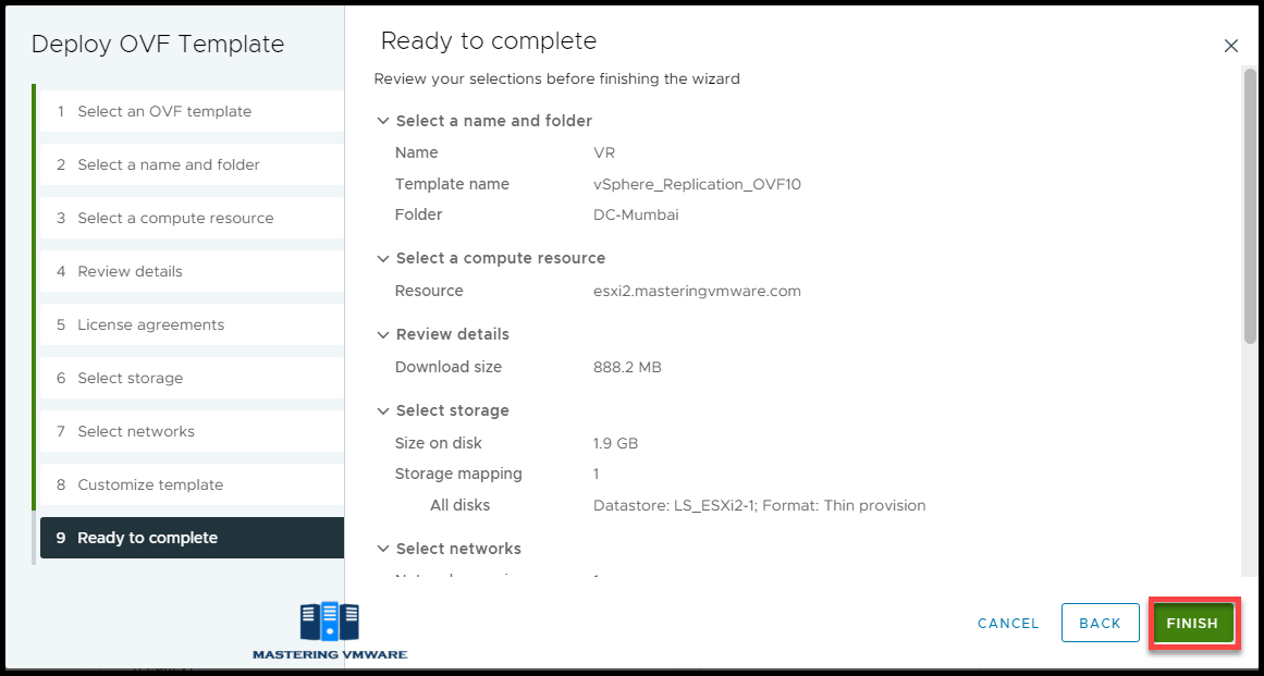 Install-vsphere-replication-8-8-11