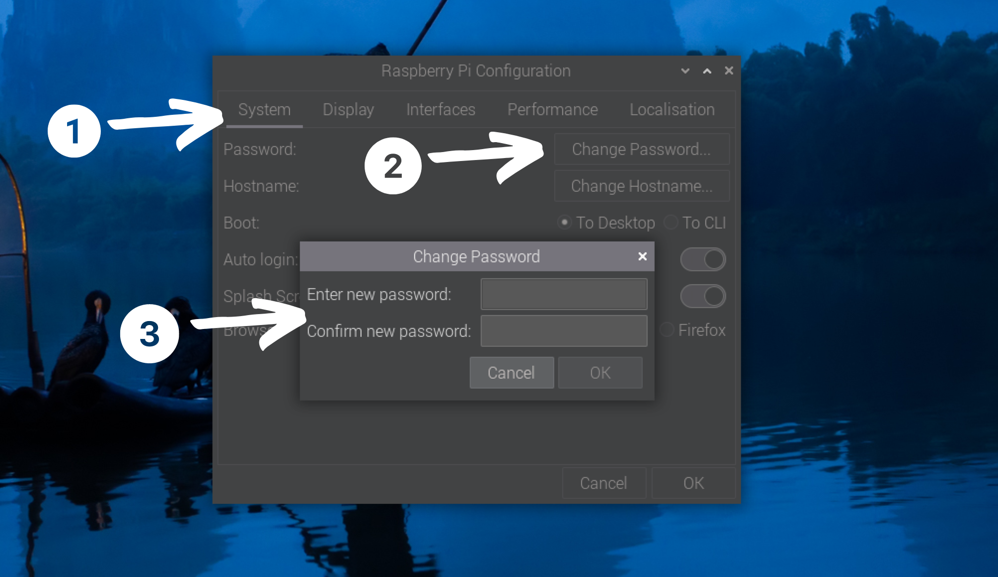 Change Raspberry Pi password