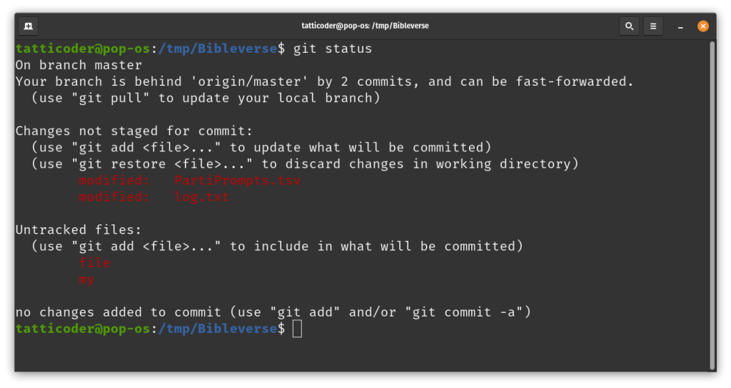 git status