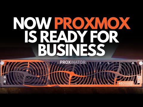 Now Proxmox is ready for business! Meet the Proxinator from 45Drives!