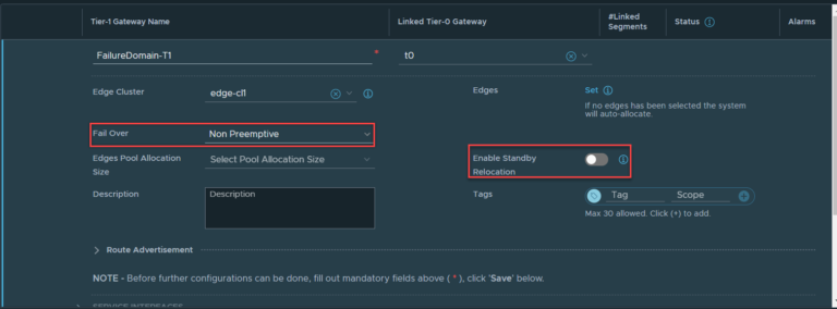 NSX-T Tier-1 Service Router (SR) Placement – LAB2PROD