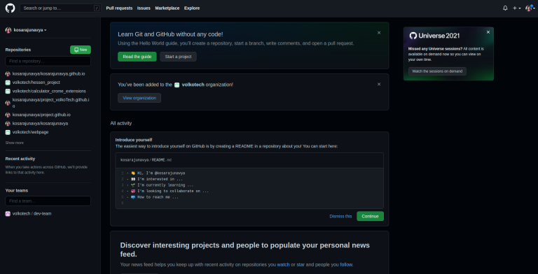 Creating repository in git along with ssh key set-up