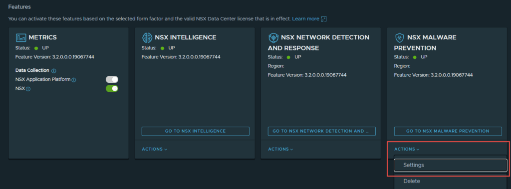 napp deploy malware configure