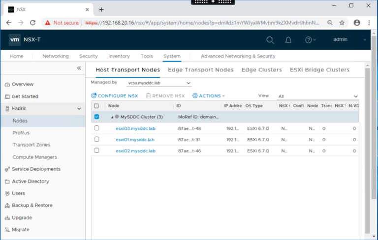 NSX-T 2.4.1: Configure Licensing & Register Compute Managers