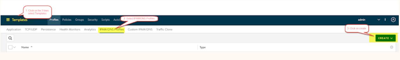 nsx-alb configure DNS and Profile