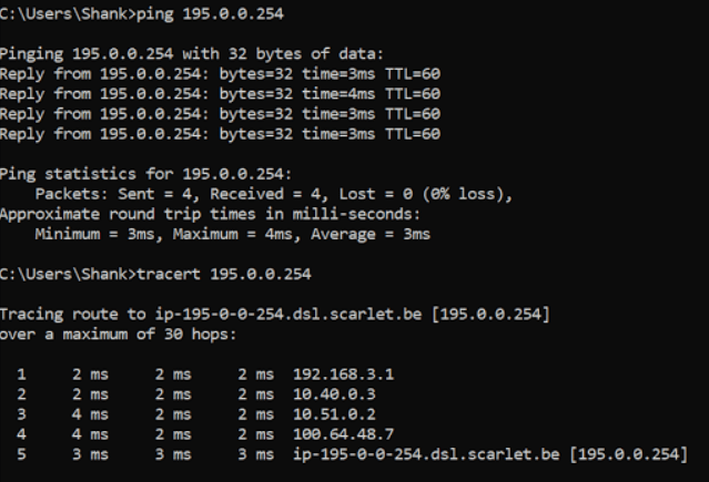 nsx-t active-active traceroute from client to show path the data is taking.