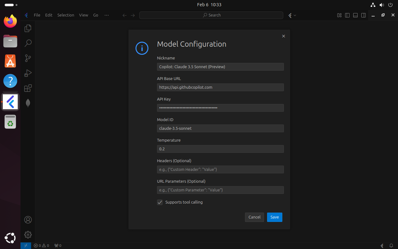 Model Configuration