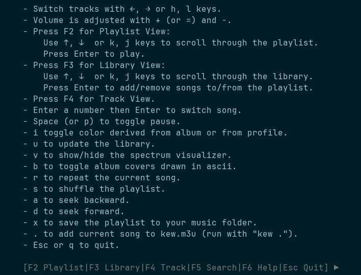 Kew: Listening to Music in the Linux Terminal