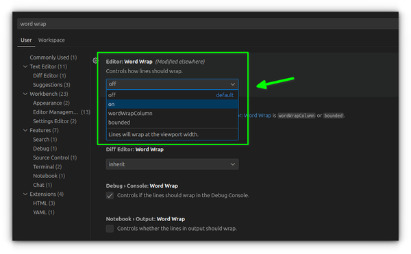 Enable Or Disable Word Wrap In Vs Code Vm And Cloud Hosting Enable Or Disable Word Wrap In Vs Code Vm And Cloud Hosting