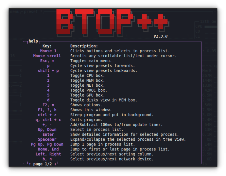Btop++: Linux System Monitoring Tool That is Definitely Better than Top