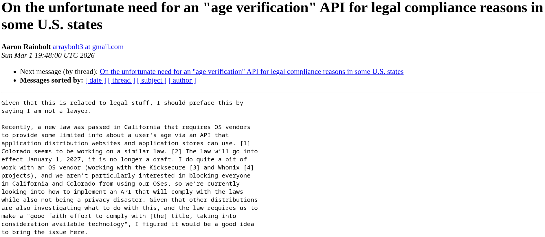 a wall of text is shown here, this is a post by aaron rainbolt, it is interlinked above, please go through it