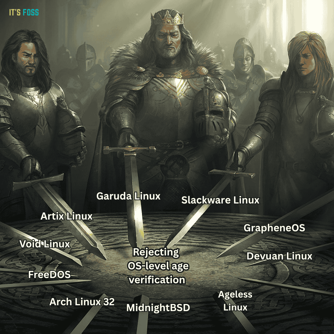 linux distro age verification meme