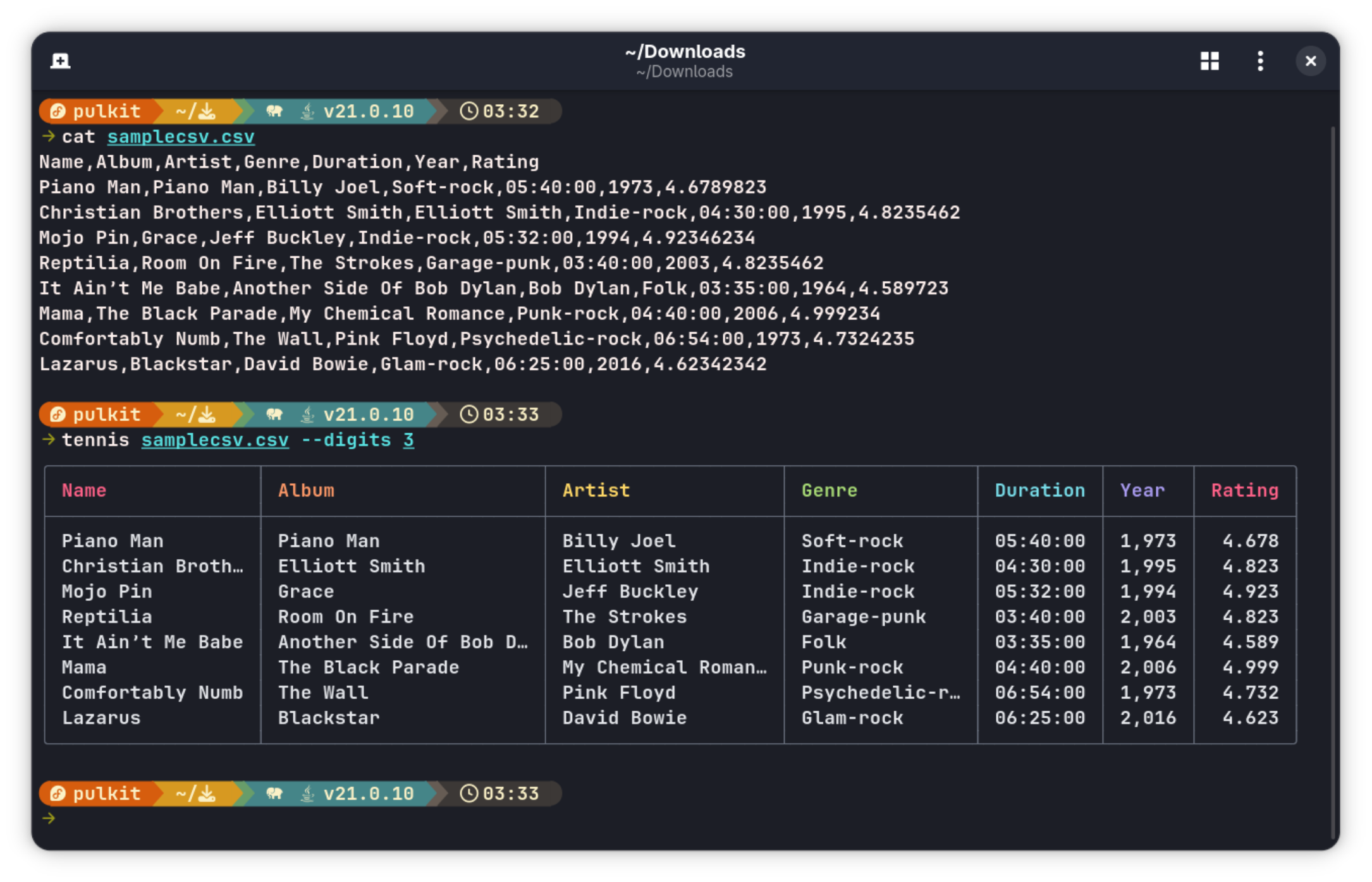 CSV file with number of digits after decimal limited