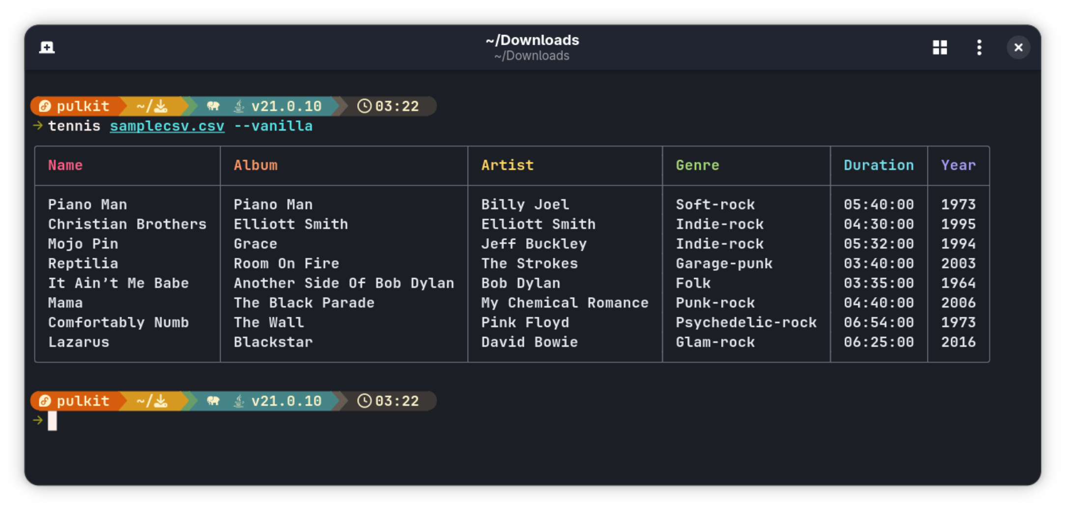 Tennis usage with numerical formatting off